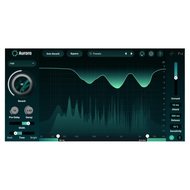 iZotope Aurora 极光混响智能清晰频谱闪避混响效果器插件包安装