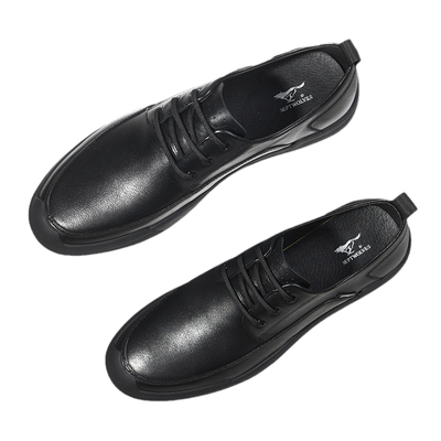 七匹狼英伦风男士休闲皮鞋冬季新款商务正装男鞋百搭款头层牛皮鞋