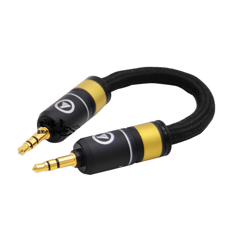 HIFI发烧级高保真德国威宝超粗超软3.5转3.5公对公音频线汽车用AUX输出输入线3.5mm对录耳放升级线捆绑线短线