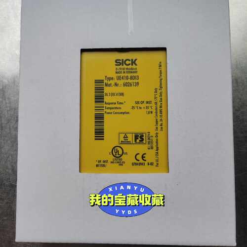 溢价-UE410-8DI3 SICK西克安全继电器订货号：6026