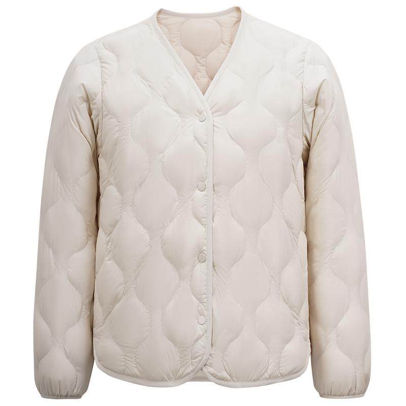 雪中飞轻薄羽绒服女2025新款保暖内胆时尚秋季外穿短款小香风外套