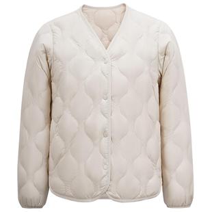 雪中飞轻薄羽绒服女2025新款保暖内胆时尚秋季外穿短款小香风外套