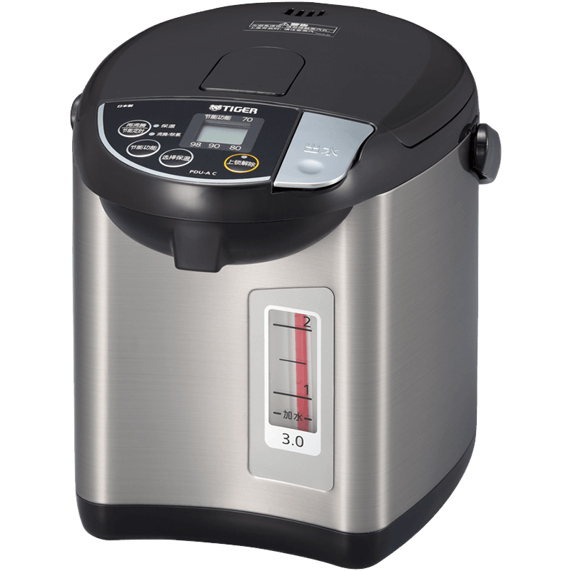tiger虎牌电热水瓶PDU-A30C日本原装智能一体烧水壶四段保温3L