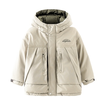 贝田男童冬季加厚羽绒服外套