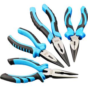 上匠工具尖嘴钳子 6寸8寸多功能电工钳子五金尖口钳尖咀钳尖头钳