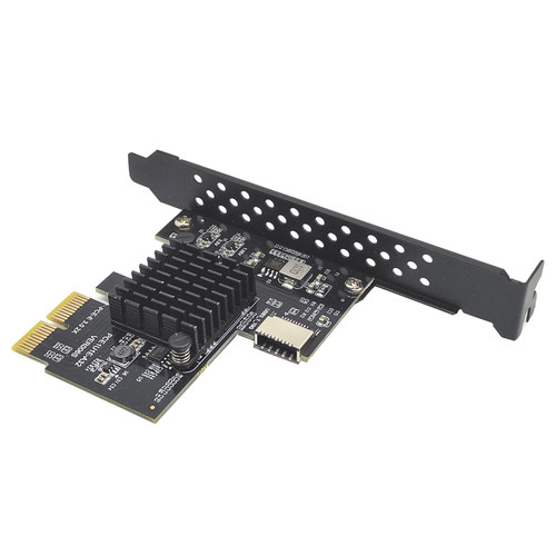 USB3.2 GEN2 TYPE-E A-KEY扩展卡PCIe转TYPE-C前置10G祥硕ASM3142