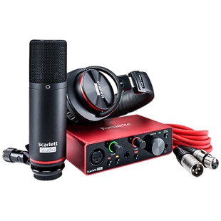 福克斯特Focusrite Solo Studio2i2三代录音外置编曲声卡话筒套装
