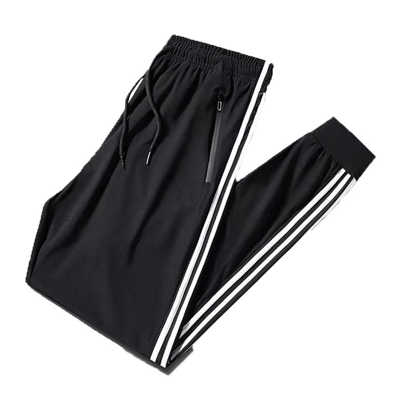 春秋季男士韩版潮流休闲运动九分裤潮牌修身直筒束脚卫裤针织裤子