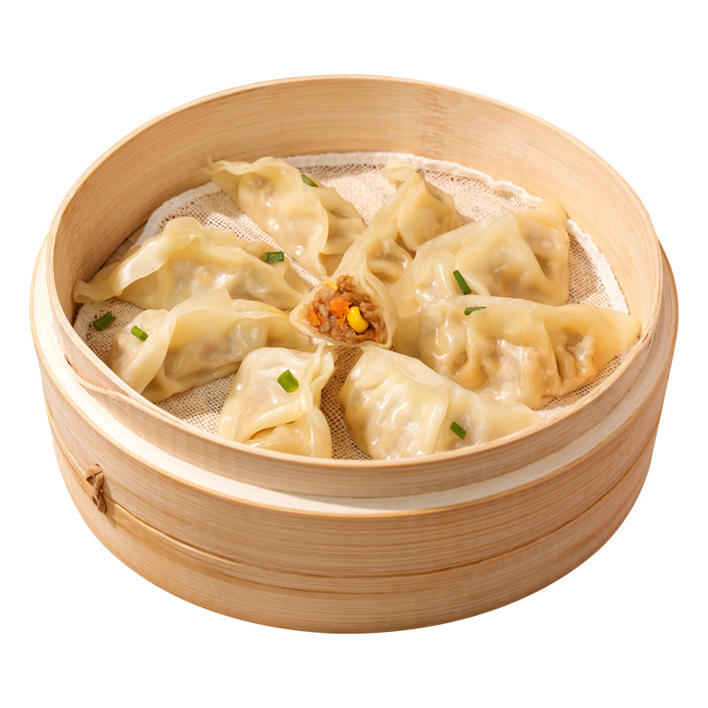 早餐饺子蒸煎饺半成品玉米韭菜