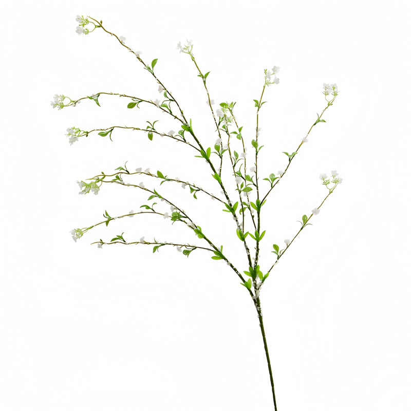 雪柳仿真花客厅餐桌假花摆件