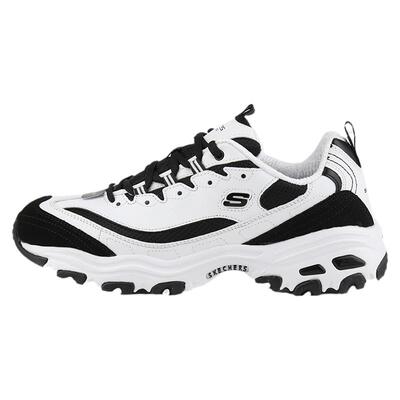 Skechers斯凯奇男鞋2024秋季新款熊猫鞋耐磨休闲老爹鞋 52675-WBK