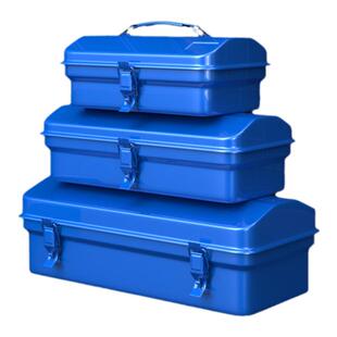 美科家用多功能五金工具箱工业级收纳盒加厚金属汽修铁皮车载盒子