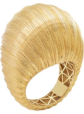 Céleste豆豆同款拱圆戒指女