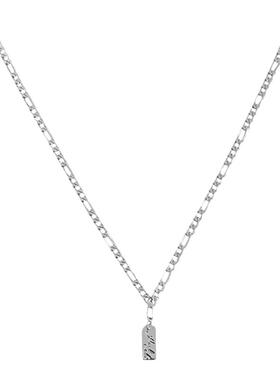 今饰有约纯银女简约项链