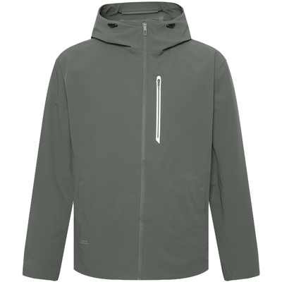 利郎官方防水薄款连帽抽绳风衣