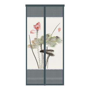 2026新款防蚊门帘卡通免打孔磁块自吸卧室房间家用半隐私通风帘子