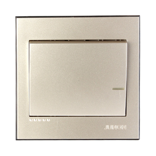 俊朗开关插座正品土豪金P系列 一二三四开双控电源面板家用套餐