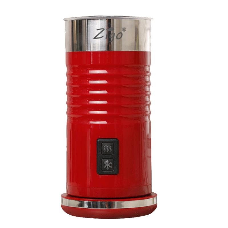 zigo奶泡机全自动打奶器电动冷热商用咖啡机拉花加热牛奶打奶泡器