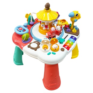 游戏桌婴幼儿玩具儿童1到3岁2宝宝忙碌桌4多功能学习蒙氏早教益智