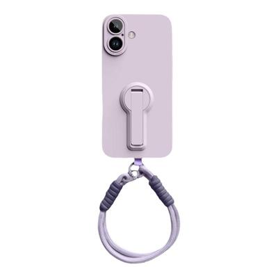 折叠支架适用iphone17promax手机壳新款苹果16保护套手绳15plus硅胶14全包防摔13网红情侣12女软简约xs超薄xr