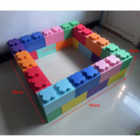 Children's large epp foam building blocks, indoor playground ball pool fences, kindergarten baby assembly toys thumbnail 5
