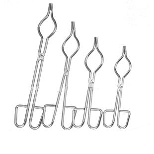 不锈钢坩埚钳实验烧杯烧瓶夹耐高温腐蚀马弗炉蒸发皿夹子钳子