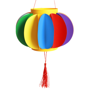 新年手工diy幼儿园马年春节元宵灯笼制作材料包儿童手工小灯笼