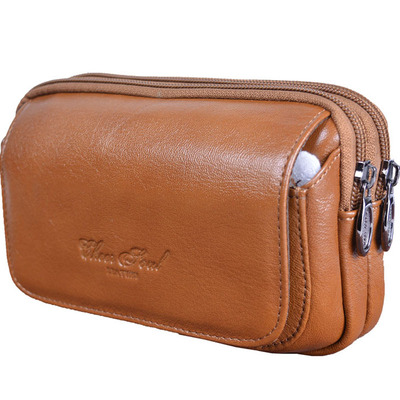 男士穿皮带横款工地干活手机包