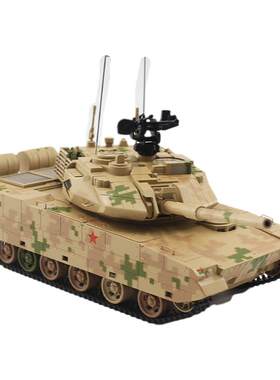 阅兵坦克模型涂装细腻熊猫模型