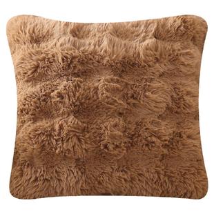 卡其色沙发抱枕靠垫毛绒抱枕套客厅轻奢高级床头靠枕腰枕定制尺寸