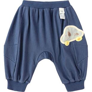 巴拉巴拉宝宝裤子婴儿裤子男女童长裤2026新款春装运动裤屁屁裤潮