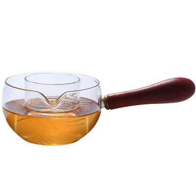 侧把煮茶壶玻璃蒸茶器青柑分茶器