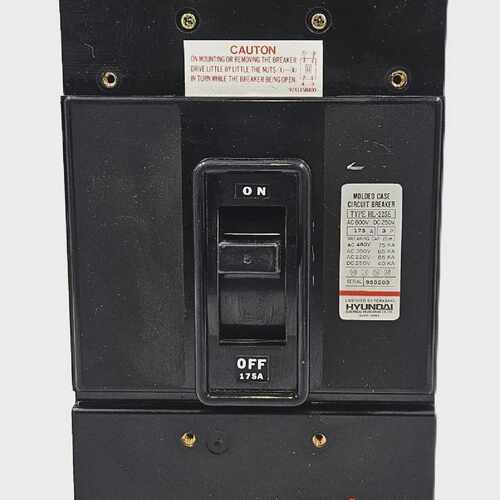 HYUNDAI HL-225E 175A 3POLE 600VAC MOLDED CASE CIRCUIT BREAKE