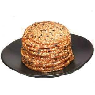 芝片酥安徽黄山屯溪特产芝麻薄脆片饼干糕点心零食500克散装 包邮