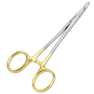 天工进口金柄持针钳眼牙科双眼皮多功能手术医疗医用带剪刀持针器