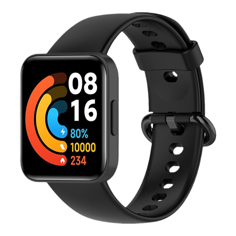 适用红米Redmi2代手表表带红米2Mi watch lite手环watch2运动替换腕带小米柔软硅胶潮个性新款智能配件