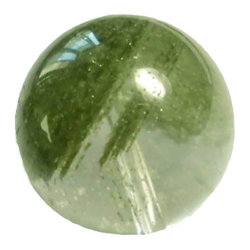天然绿幽灵散珠20mm聚宝盆diy