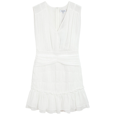 bebe春夏女士气质优雅千金风清新V领无袖连衣裙250061