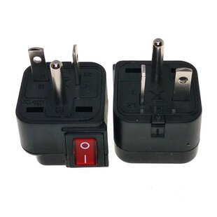 稳不落带开关中国台湾NEMA 6-20P美标220V空调插座T型万用转换插