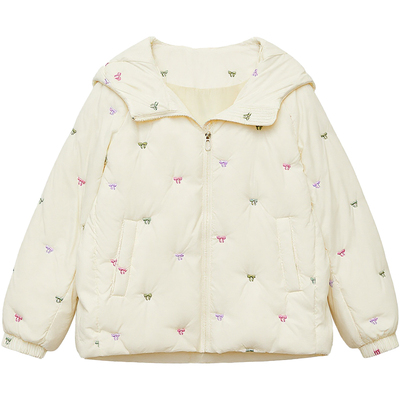 DM100大码冬季宽松连帽羽绒服