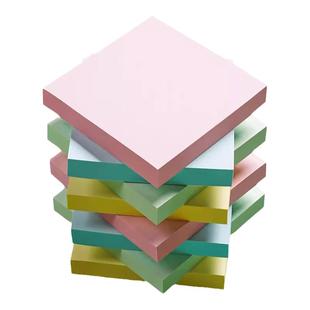 得力便利贴高颜值可粘贴莫兰迪色学生用ins标签索引贴小条记事贴粘性强便签本n次贴外卖留言板自粘备忘贴告示
