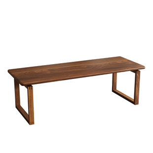 高端南美胡桃木实木书桌沙发后长条桌双人办公电脑家用学习写字桌