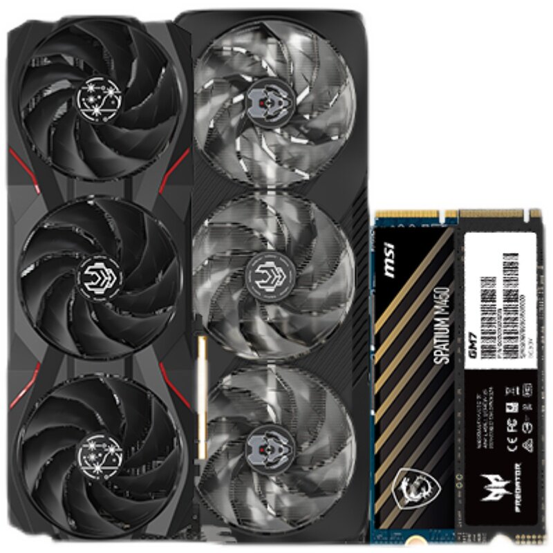 讯景瀚铠RX9070XT16G搭9800X3D固态硬盘华硕微星主板国补显卡套装