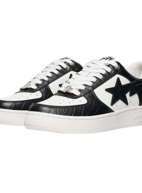 鳄鱼纹拼接BAPESTA休闲鞋BAPE