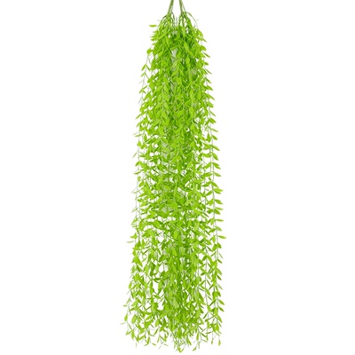 仿真柳叶吊顶藤条室内遮挡装饰