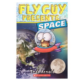 送音频英文原版书Fly Guy Presents: Space 平装 学乐分级小读本2级苍蝇小子:太空 儿童英语启蒙读物 6-12岁学生课外阅读读物 科普