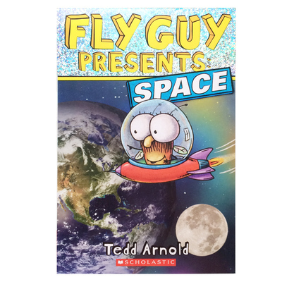 送音频英文原版书Fly Guy Presents: Space 平装 学乐分级小读本2级苍蝇小子:太空 儿童英语启蒙读物 6-12岁学生课外阅读读物 科普