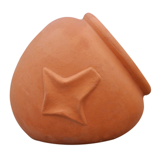 星星陶罐景观陶瓷种植大号花盆裁陶瓷花瓶喷泉斜卧罐倒罐红陶花盆