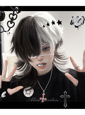 alicegarden新中式狼尾鲻鱼假发