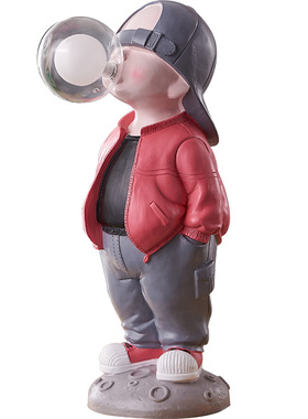 新潮酷炫吹泡泡创意家居摆件